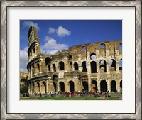 Framed Low angle view of a coliseum, Colosseum, Rome, Italy