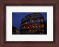 Framed Colosseum at Night
