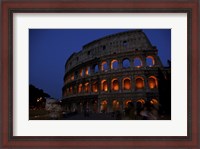 Framed Colosseum at Night