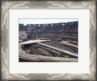 Framed Colosseum in Rome side view