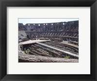 Framed Colosseum in Rome side view