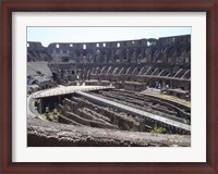 Framed Colosseum in Rome side view