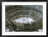 Framed Interior of the Colosseum with niches for the Via Crucis