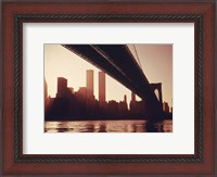 Framed Brooklyn Bridge Across the East River