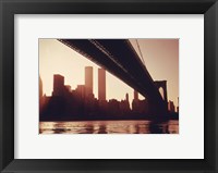 Framed Brooklyn Bridge Across the East River