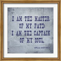 Framed I Am The Master Of My Fate: I Am The Captain Of My Soul, Invictus