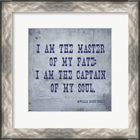 Framed I Am The Master Of My Fate: I Am The Captain Of My Soul, Invictus