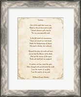 Framed Invictus Poem
