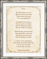 Framed Invictus Poem