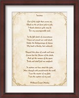 Framed Invictus Poem