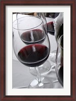 Framed Glasses of Red Wine