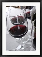 Framed Glasses of Red Wine