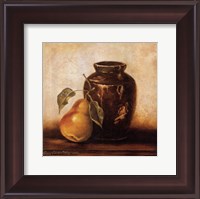 Framed Crock with Pears