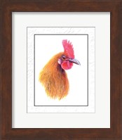 Framed Rooster Insets I