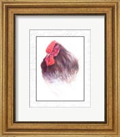Framed Rooster Insets III