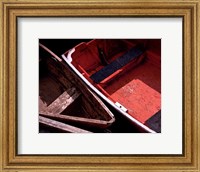 Framed Wooden Rowboats IX
