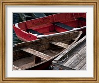 Framed Wooden Rowboats X