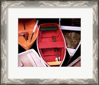 Framed Wooden Rowboats XI