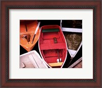 Framed Wooden Rowboats XI