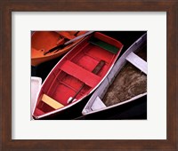 Framed Wooden Rowboats XII