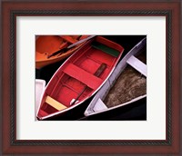 Framed Wooden Rowboats XII