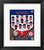 Framed Texas Rangers 2012 Team Composite