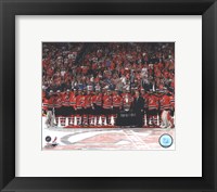 Framed New Jersey Devils with the Prince of Wales Trophy  after Winning the 2012 NHL Eastern Conference Finals