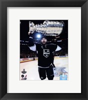 Framed Drew Doughty with the Stanley Cup Trophy after Winning Game 6 of the 2012 Stanley Cup Finals