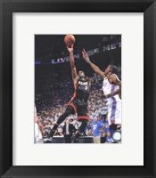 Framed Dwyane Wade Game 2 of the 2012 NBA Finals Action