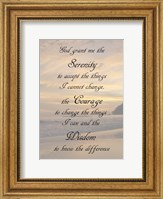 Framed Serenity Prayer - landscape