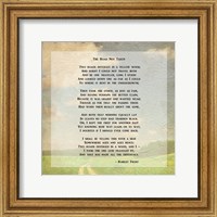 Framed Robert Frost Road Less Traveled Poem