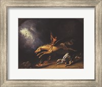 Framed Fox Hunter's Dream