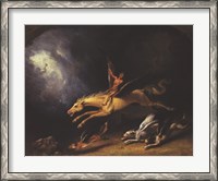 Framed Fox Hunter's Dream