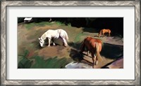 Framed Guilford Horses I