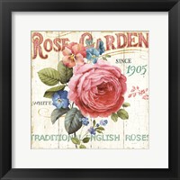 Framed Rose Garden I