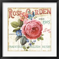 Framed Rose Garden I