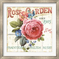 Framed Rose Garden I