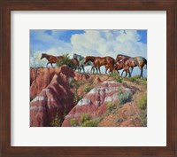 Framed Colored Clay & Quarterhorse
