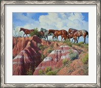 Framed Colored Clay & Quarterhorse