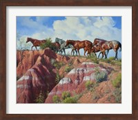 Framed Colored Clay & Quarterhorse