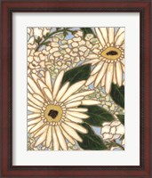 Framed White Flower Spray I