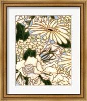 Framed White Flower Spray II