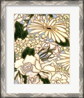 Framed White Flower Spray II