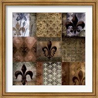 Framed Fleur-de-Lis 9-Patch