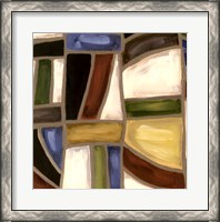 Framed Stained Glass Abstreaction I