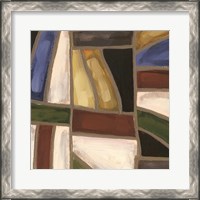 Framed Stained Glass Abstraction III