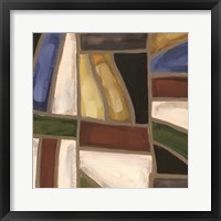 Framed Stained Glass Abstraction III