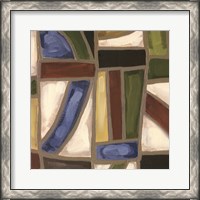 Framed Stained Glass Abstraction IV