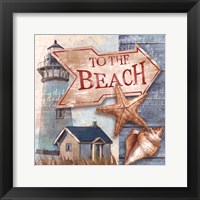 To the Beach Framed Print