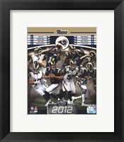 Framed St. Louis Rams 2012 Team Composite